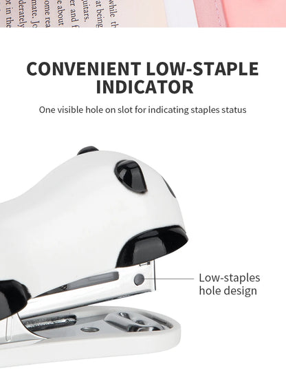 DELI Cartoon Mini Stapler Set Stapling Machine With 1000 pcs No.10 Staples Office School Binding Supplies Manual Cute Staplers